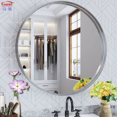 Bagno di salone di lunghezza intera Specchio in vetro argento con telaio in lega di alluminio
