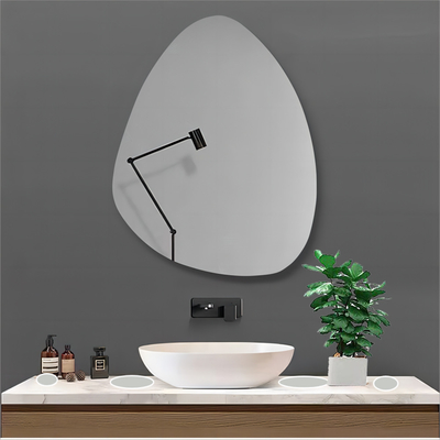 Oro vetro decorativo Magia moderna trucco bellezza bagno incrollabile Decorazione domestica Specchio da parete