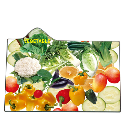 Tavola da taglio rotonda e quadrata di vetro bianco Placemat per tavolo da pranzo a colori personalizzati