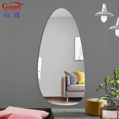 Full Magic Gold Bagno Adesivo Specchio Parete Decorazione per la casa per dimensioni personalizzate Soggiorno