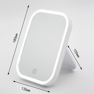 Specchio di trucco cosmetico a mano compatto a LED per design e occasioni quotidiane