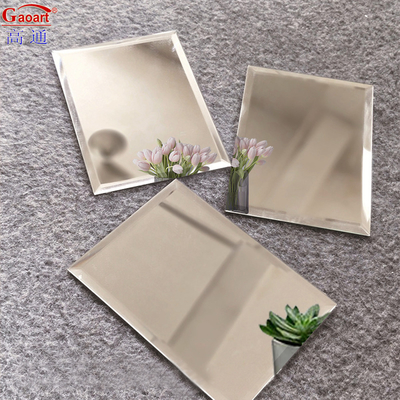 Tavolo adesivo per la camera da letto Specchio rotondo da 80 cm Specchio a muro senza cornice