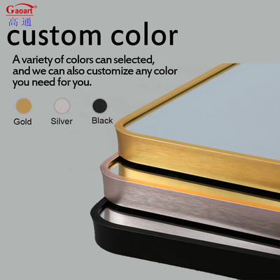 Specchio di parete dimensioni personalizzate Full Glass Gold Bevelled Large Standing Plain Hanging Square