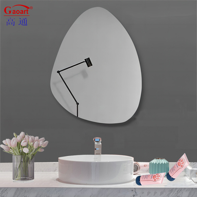 Moderno Design Arredamento Della Casa Parete Magia Specchio di Bagno in Vetro Incrollabile Con Accento Oro