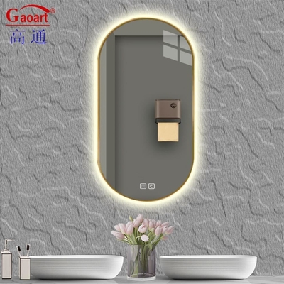 Dimensione personalizzata Funzione tattile Specchio di decorazione a guinzaglio per buone vendite Piccolo salone a LED