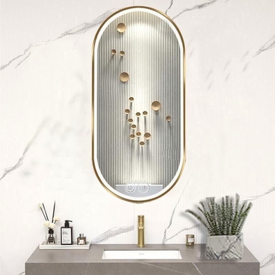Dimensione personalizzata Funzione tattile Specchio di decorazione a guinzaglio per buone vendite Piccolo salone a LED