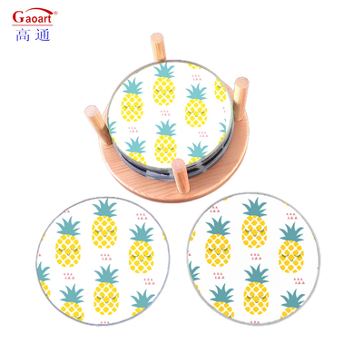 All-Season Best Custom Shape Tempered Cutting Board With Handle Wine Glass Coaster (Migliore tavola da taglio a forma personalizzata con maniglia)