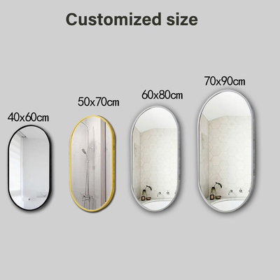 Specchio a taglia completa personalizzato per il lusso Art Deco vetro da bagno in top fashion design