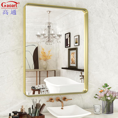 Decorazione del bagno Parete Stand Stick Plain Moderno Decorazione domestica a lunghezza quadrata Specchio