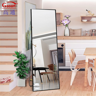 Dimensione personalizzata Grande arco in piedi fino oro Led Decorazione della casa con specchio in piedi Per il soggiorno