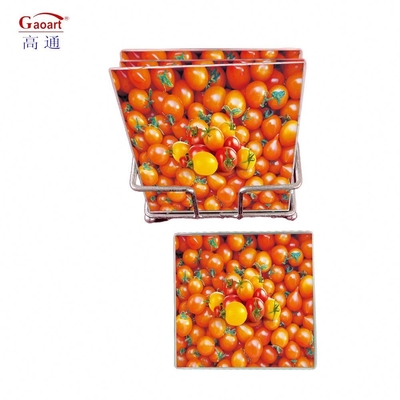 Cucina Taglio Bianco vetro temperato in 5 mm di spessore e stile di design di frutta