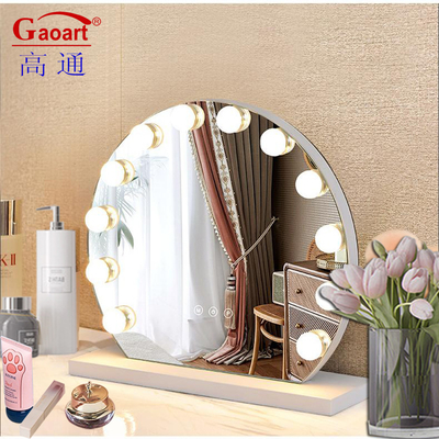 Stylish Genuine Vanity Custom Big Light Full Wall Chorome Portatile Makeup Hollywood Con Luce Specchio