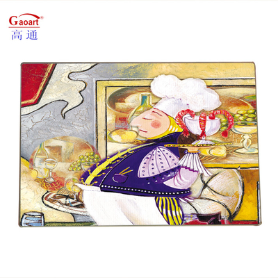 Disegno di tavola di taglio rettangolare trasparente da 6 mm per cucina e colore personalizzato durevole
