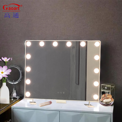 Imballaggio in cartone individuale Vanità grande grande riempimento corpo trucco specchio con lampadina