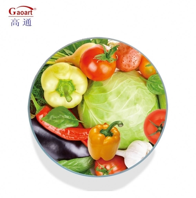 Strumento vegetale temperato quadrato rinforzato di vetro rotondo da 4 mm per tavolo da taglio da cucina