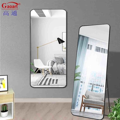 Specchio di lunghezza completa per la moda Pavimento da ballo Sala di vetro Decorazione del bagno grande