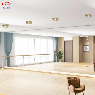 Specchio decorativo per salone di parrucchiere moderno con design personalizzato colore chiaro e spessore di 6 mm