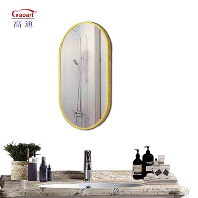Studio di danza Pavimento Decorazione camera da letto Specchio da parete In alluminio In lega Cornice di vetro Specchio