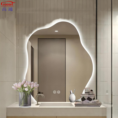 Dimensione personalizzata Intelligente Portatile di lunghezza intera retroilluminato a parete specchio a LED per la decorazione domestica