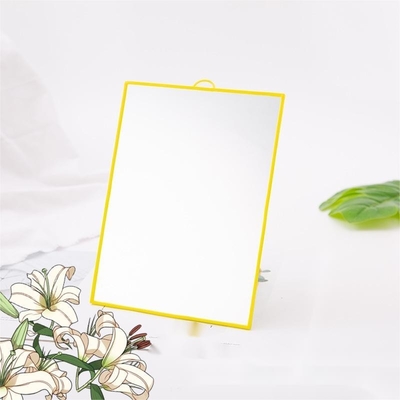 Piccolo tavolo cosmetico donna vestiario mini regolabile tasca trucco compatto quadrato piccolo specchio