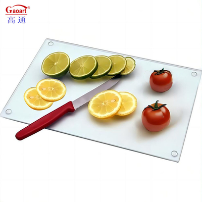 Tavola da taglio per cucina in vetro rinforzato Forma rettangolare 4 mm Spessore 500 pcs Nessun disegno
