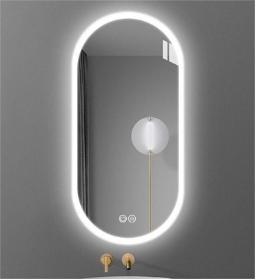 Specchio di vetro illuminato decorazione completa per il salone di bagno Smart Fitness