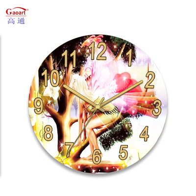 Grande orologio in vetro a faccia singola per la decorazione della cucina moderna