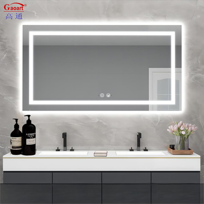 Grandi LED illuminato specchio bagno personalizzato Intelligente trucco Decorazione murale con interruttore touch