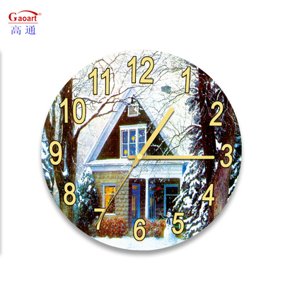 Orologio di vetro moderno per il soggiorno Mantello Sublimazione Cucina Specchio Decorazione domestica