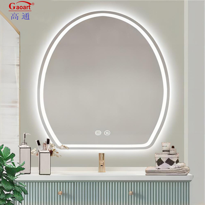 Salone di fitness intelligente con specchietto a parete di vanità a lunghezza completa con luce LED rotonda