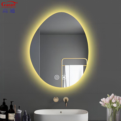 Salone di fitness intelligente con specchietto a parete di vanità a lunghezza completa con luce LED rotonda