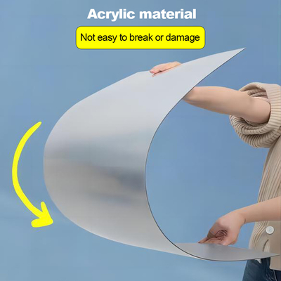 Adesivi adesivi per pareti per abbigliamento personalizzati con fogli di specchiere ad acrilico flessibile
