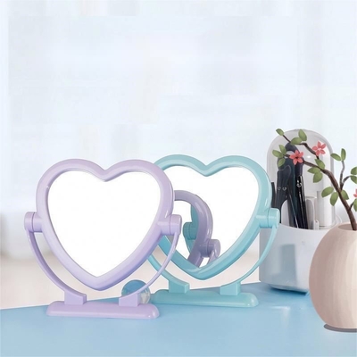 Piccolo supporto da tavolo portatile specchio cosmetico imballaggio in cartone individuale per il trucco