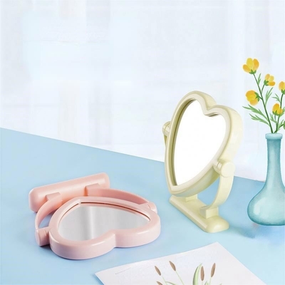 Piccolo supporto da tavolo portatile specchio cosmetico imballaggio in cartone individuale per il trucco
