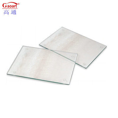 Silk d'oro di tutte le stagioni senza design Cucina quadrata indistruttibile Cheese Glass Cutting Board