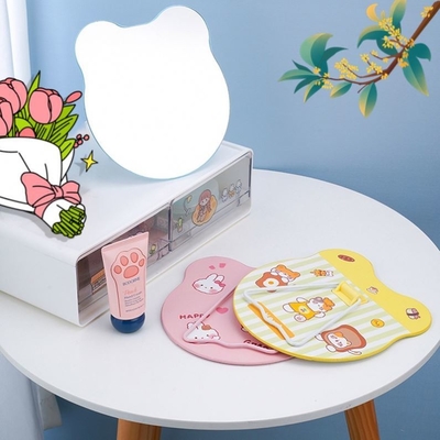 Mini Rotondo Custom Pocket Heart Shaped Regolabile Light Makeup Mirror per donna Dressing