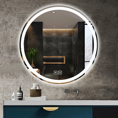 Licenziato Silver Mirror Antifog Makeup Defogger Fogless Shower Wall Hanging per il bagno