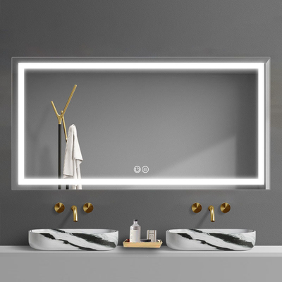 Touch Switch Moda Rotonda Led Light Parete Lunghezza Piena doccia Decorazione camera da letto senza nebbia Smart Per Bagno Specchio