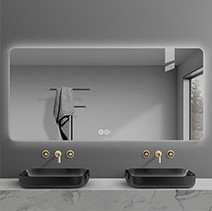 Luce specchio bagno LED in design moderno per trucco portatile intelligente doccia senza nebbia