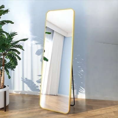 Decorazione da parete Stand di vetro Bagno Art Deco Specchio da pavimento per nozze Artigiani Lunghezza Decorazione della stanza