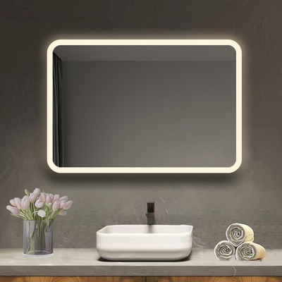 Grandi specchieri a LED di camera da letto nera per la decorazione del bagno a grandezza completa nel prodotto dell'hotel