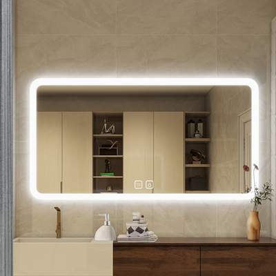 Grandi specchieri a LED di camera da letto nera per la decorazione del bagno a grandezza completa nel prodotto dell'hotel