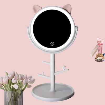 Ragazza Portatile Luce LED Specchio Vanità Tavolo Cosmetico Custom Little Makeup Extra LOGO