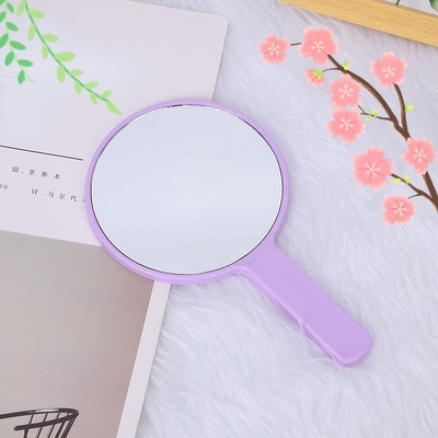 Tavolo cosmetico quotidiano Mini Taschino trucco Cerchio specchio Logo personalizzabile e design carino