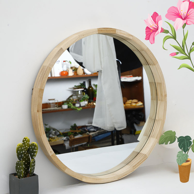 Infissi in legno, specchiatura in vetro, arco rustico, adesivo rotondo con stile moderno e elegante