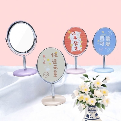 Piccolo Pocket Rotondo Portatile Decorazione Casa Specchio Cosmetico con imballaggio personalizzato e logo