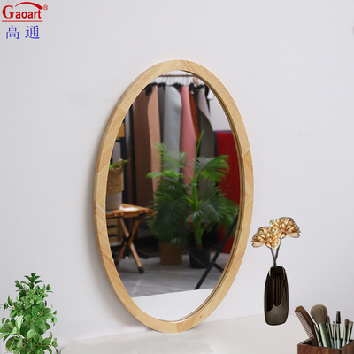 Dimensioni personalizzate Specchio di vetro Rustico Antico Floreale Decorazione a tutta lunghezza Stand a telaio in legno