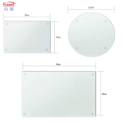 Disegno di taglio di formaggio in vetro temperato per utensili da cucina di design