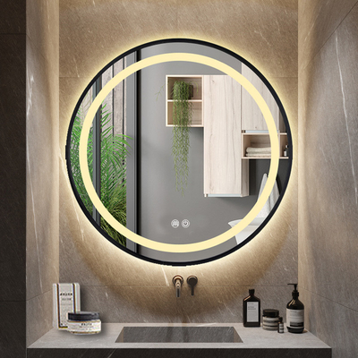 Decorazione del bagno stile Morden retroilluminato Smart Glass Touch Screen Parete con specchio a LED