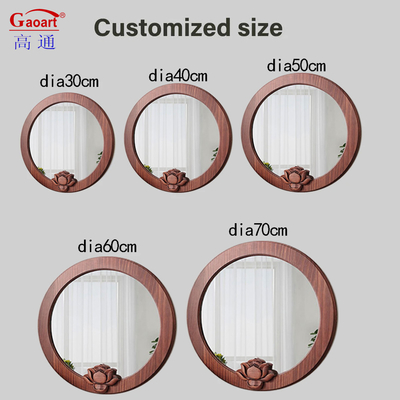 Arco di lunghezza completa Muro rustico a cornice Decorazione domestica Cornice di legno per il pavimento lunghezza specchio